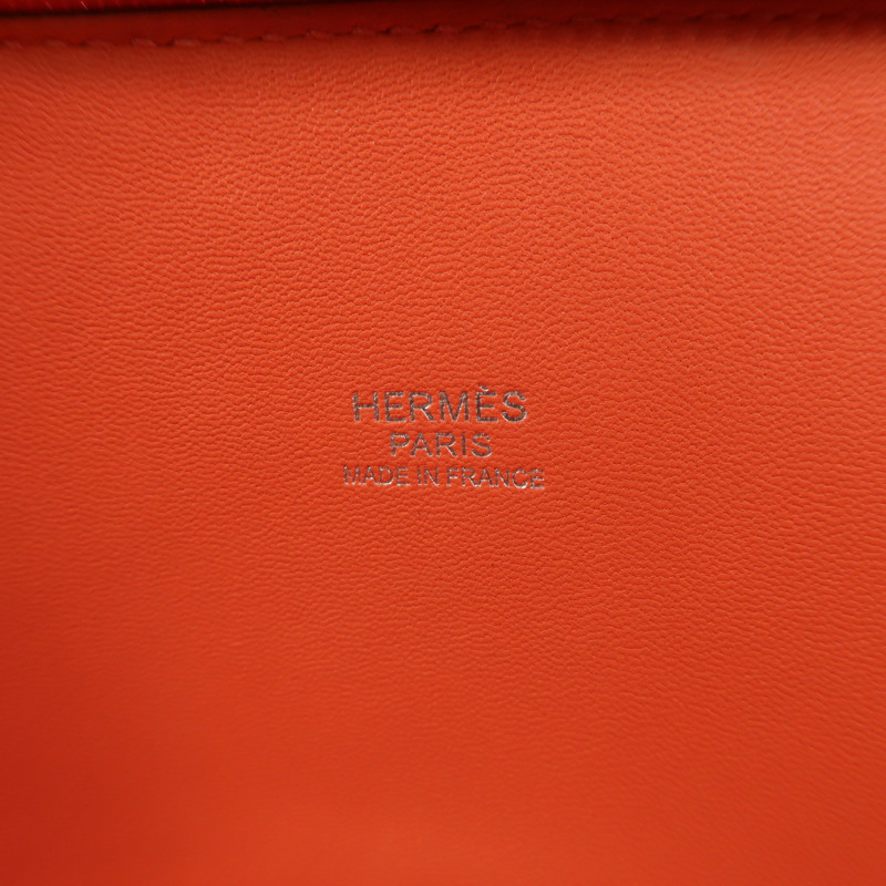 HERMES Clemence皮革Bolide 31銀扣手挽肩背兩用袋Rose Jaipur-5