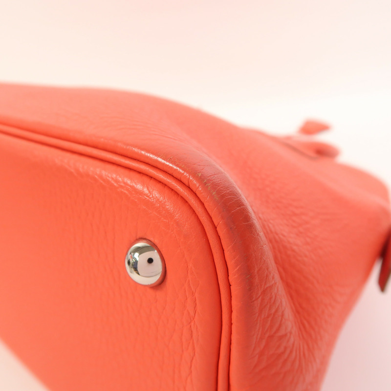 HERMES Clemence皮革Bolide 31銀扣手挽肩背兩用袋Rose Jaipur-8