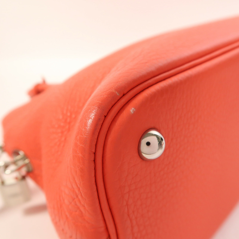 HERMES Clemence皮革Bolide 31銀扣手挽肩背兩用袋Rose Jaipur-9