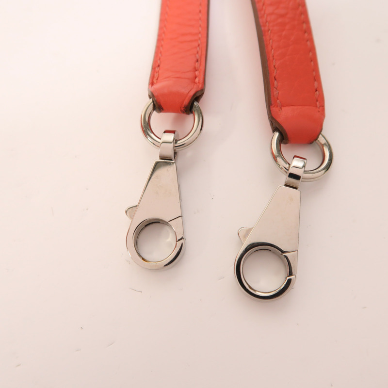 HERMES Clemence皮革Bolide 31銀扣手挽肩背兩用袋Rose Jaipur-16