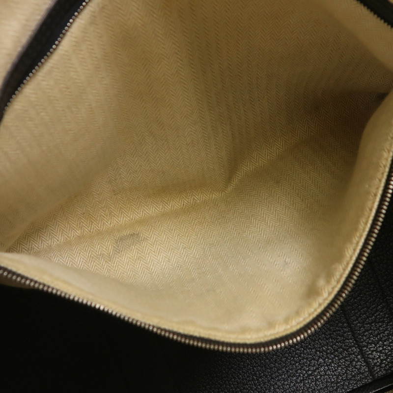 HERMES Negonda皮革Garden Party PM銀扣手挽袋Noir-5