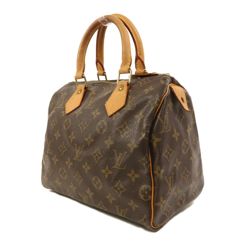 LOUIS VUITTON Monogram Speedy 25金扣手挽袋-2