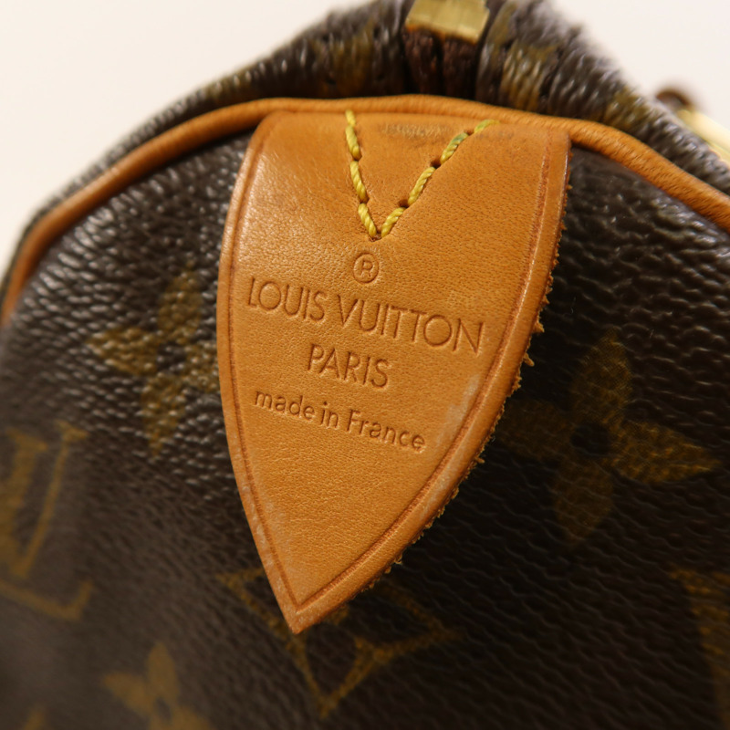 LOUIS VUITTON Monogram Speedy 25金扣手挽袋-6