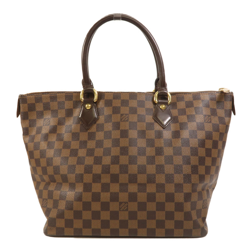 LOUIS VUITTON Damier Saleya MM金扣手挽袋-1