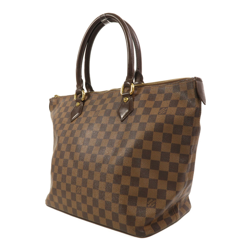LOUIS VUITTON Damier Saleya MM金扣手挽袋-2