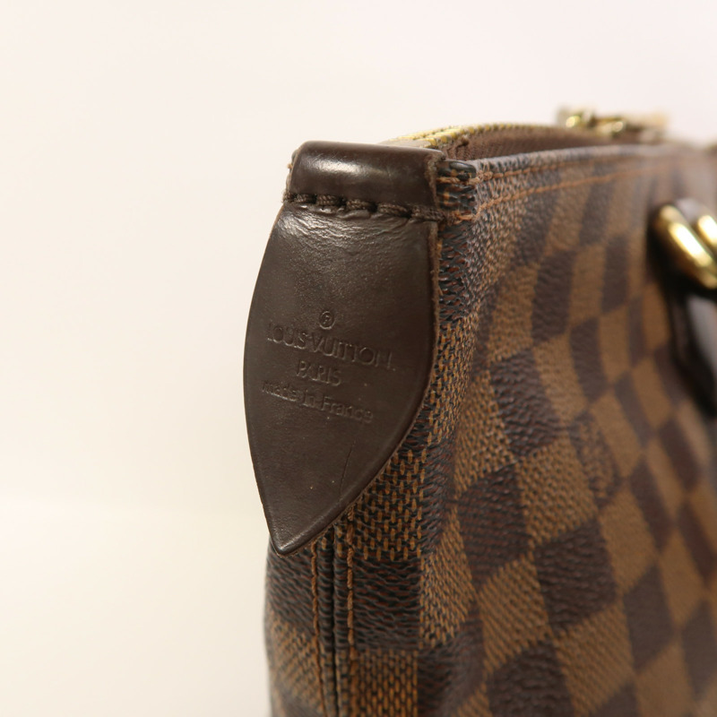 LOUIS VUITTON Damier Saleya MM金扣手挽袋-5
