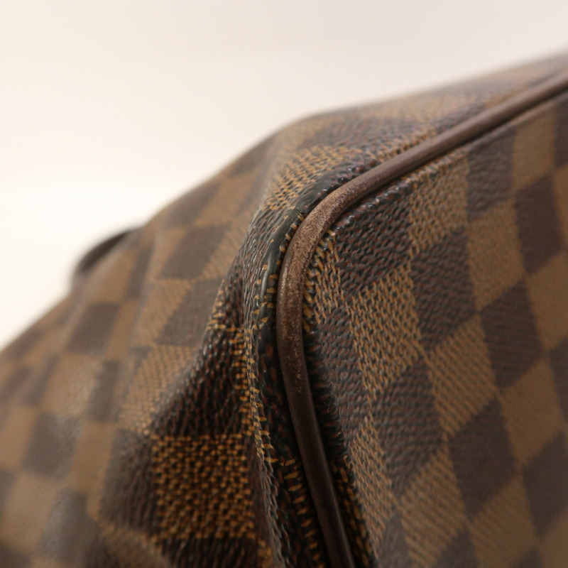 LOUIS VUITTON Damier Saleya MM金扣手挽袋-9