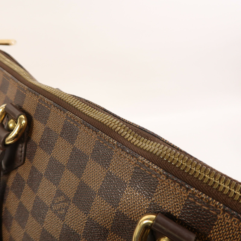 LOUIS VUITTON Damier Saleya MM金扣手挽袋-17