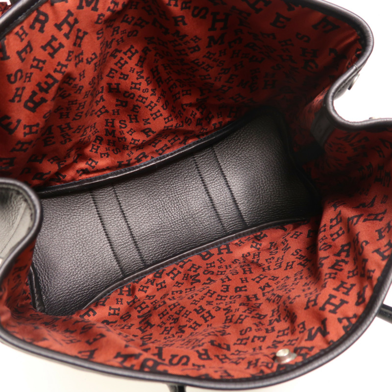 HERMES Swift皮革Twilly Garden Party TPM手挽袋Noir-4