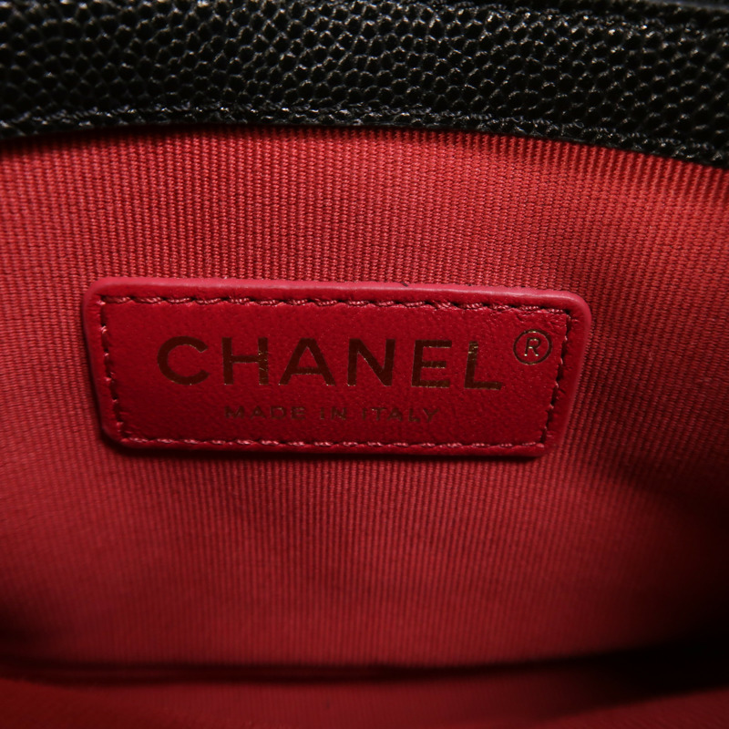 CHANEL 牛皮皮革Shoulder Bag金扣肩背袋-6