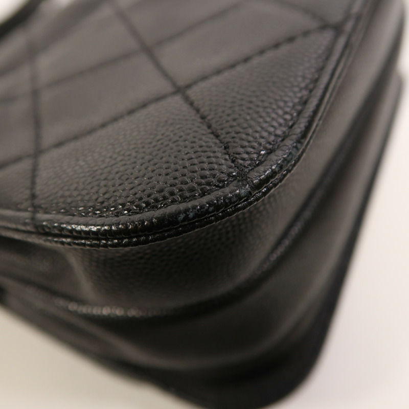 CHANEL 牛皮皮革Shoulder Bag金扣肩背袋-13