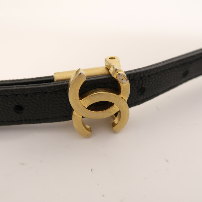 CHANEL 牛皮皮革Shoulder Bag金扣肩背袋-17