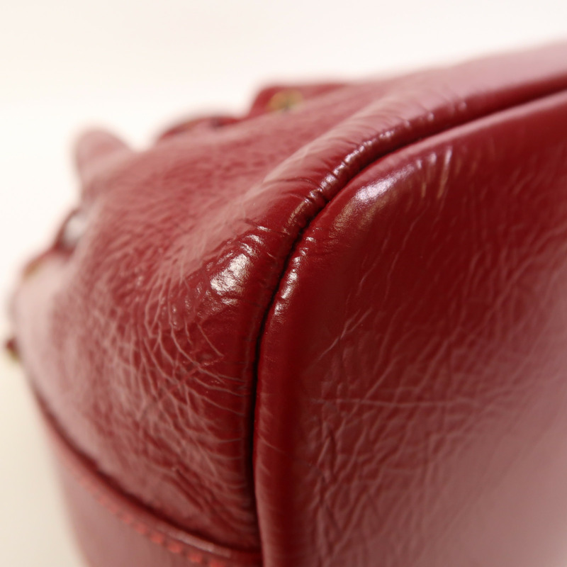 CHANEL 牛皮皮革Chain Shoulder金扣鏈帶肩背袋-11