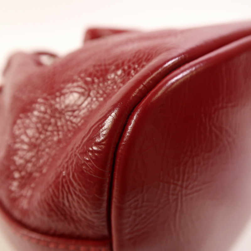 CHANEL 牛皮皮革Chain Shoulder金扣鏈帶肩背袋-13