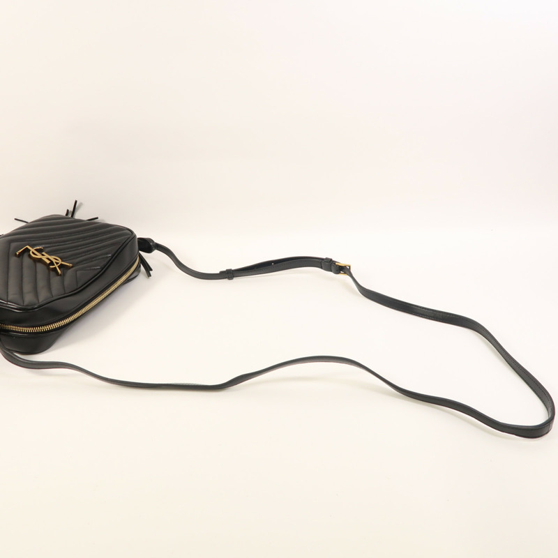 SAINT LAURENT 牛皮皮革Lou Camera Bag金扣肩背袋-7