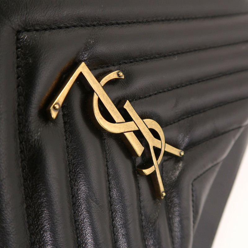SAINT LAURENT 牛皮皮革Lou Camera Bag金扣肩背袋-9