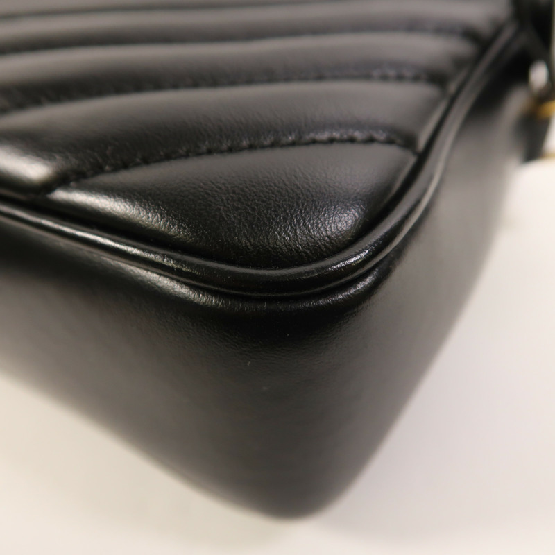 SAINT LAURENT 牛皮皮革Lou Camera Bag金扣肩背袋-12