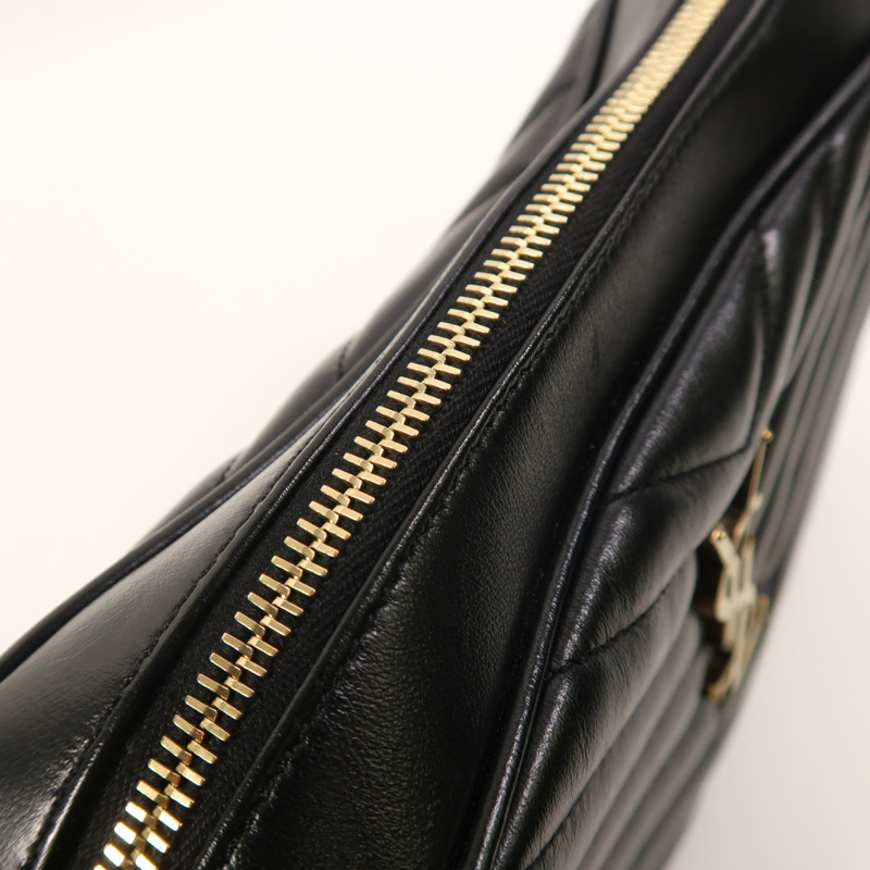 SAINT LAURENT 牛皮皮革Lou Camera Bag金扣肩背袋-15