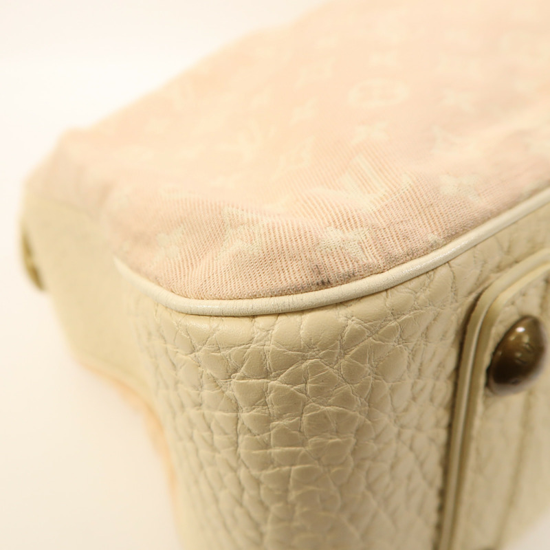 LOUIS VUITTON Monogram Mini Lin Trapeze GM金扣手挽袋-9