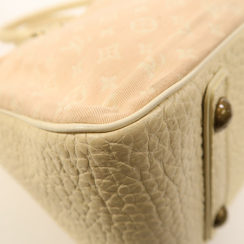 LOUIS VUITTON Monogram Mini Lin Trapeze GM金扣手挽袋-11