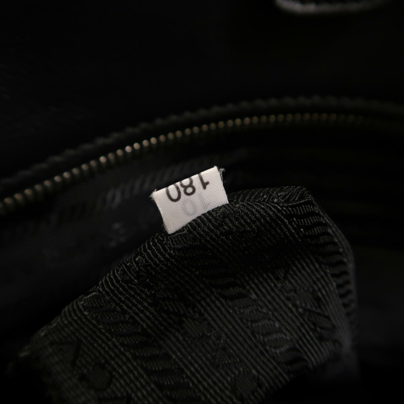 PRADA 牛皮皮革2Way Shoulder銀扣手挽肩背兩用袋-6