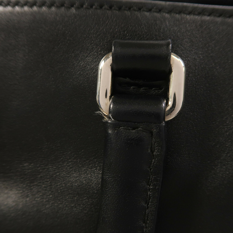 PRADA 牛皮皮革2Way Shoulder銀扣手挽肩背兩用袋-19