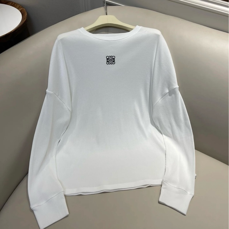 Loewe 男款 羅紋 長袖Tee#L 好價-2