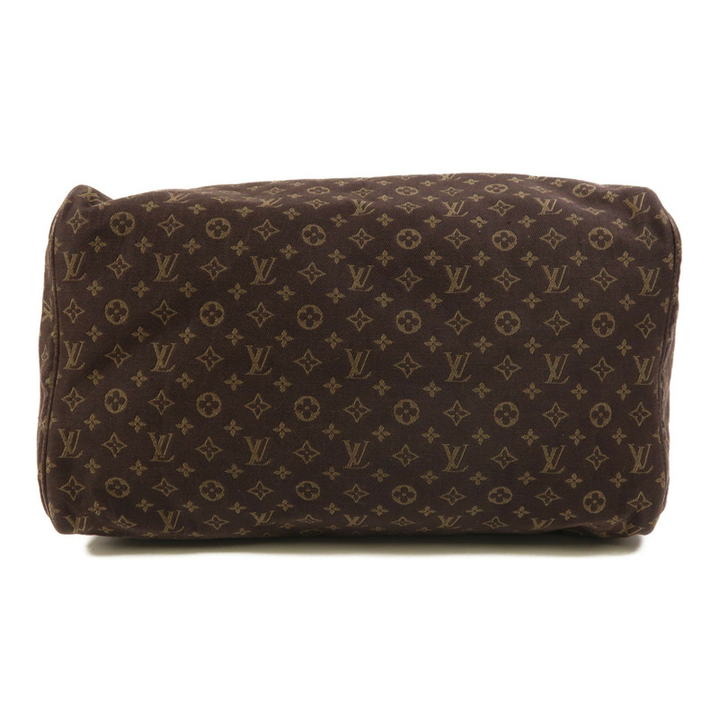 LOUIS VUITTON Monogram Mini Lin Speedy 30金扣手挽袋-3