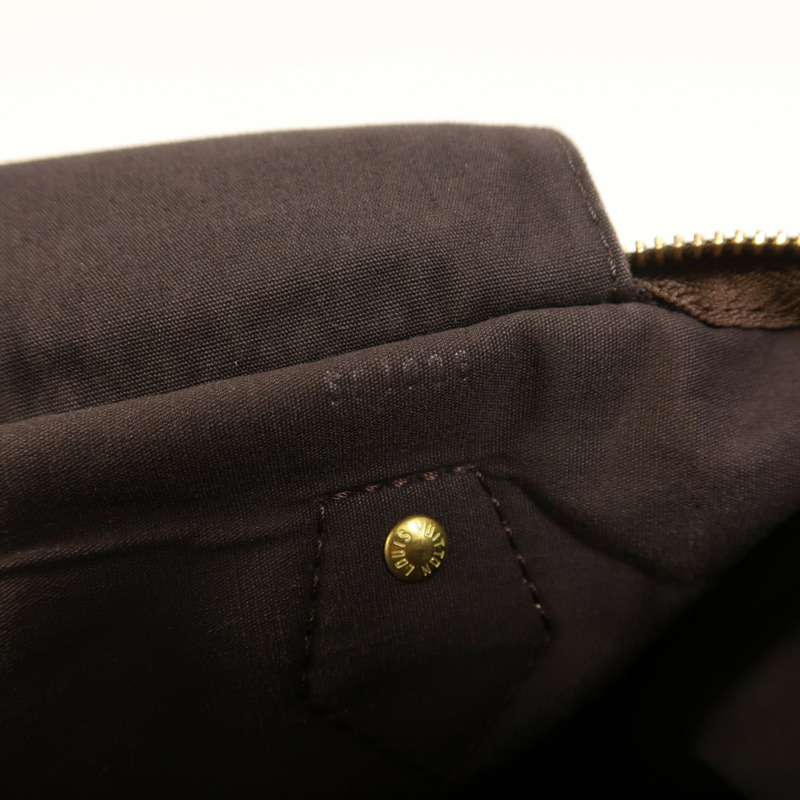 LOUIS VUITTON Monogram Mini Lin Speedy 30金扣手挽袋-6