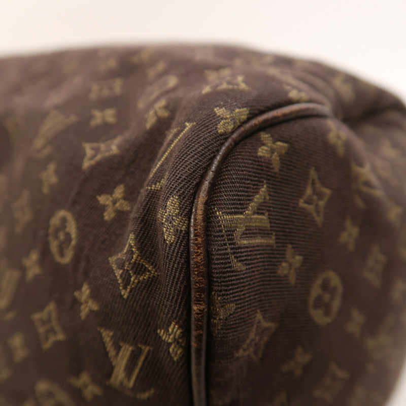 LOUIS VUITTON Monogram Mini Lin Speedy 30金扣手挽袋-9