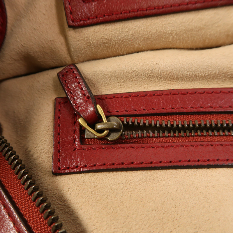 GUCCI 牛皮皮革Liber金扣手挽肩背兩用袋-15