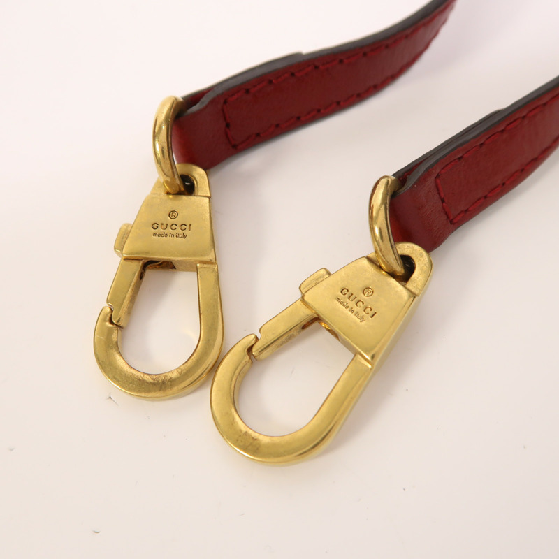 GUCCI 牛皮皮革Liber金扣手挽肩背兩用袋-16