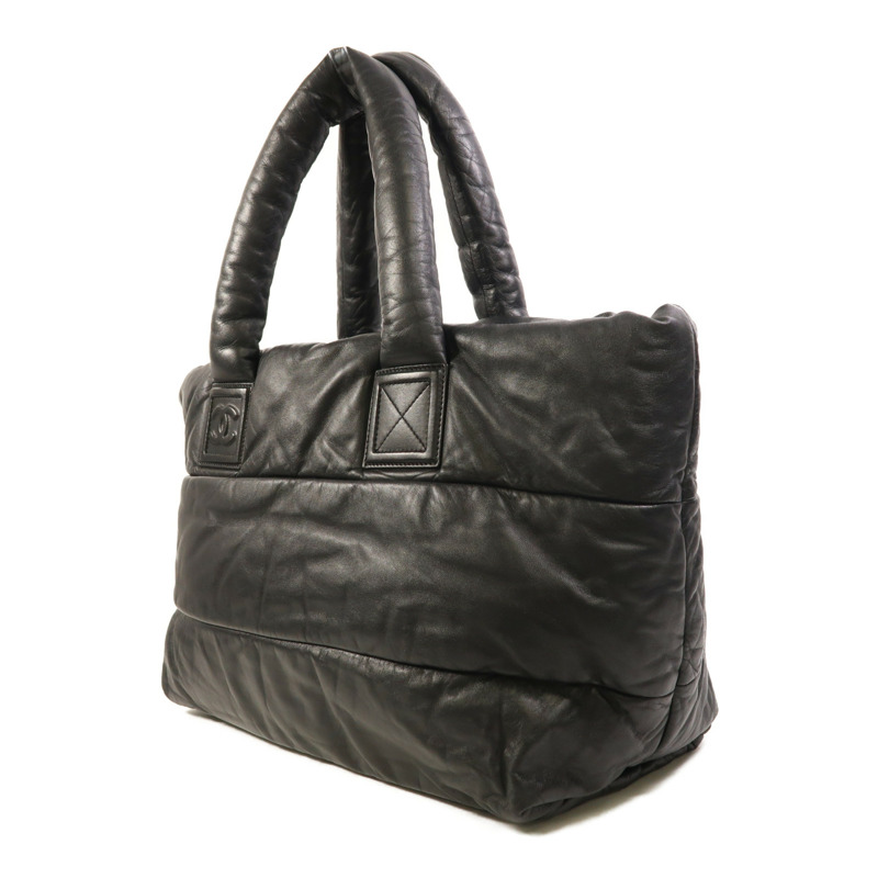 CHANEL 牛皮皮革Coco Cocoon銀扣手挽袋-2