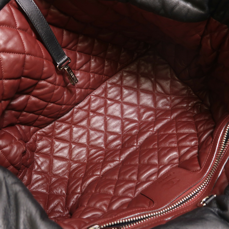 CHANEL 牛皮皮革Coco Cocoon銀扣手挽袋-4