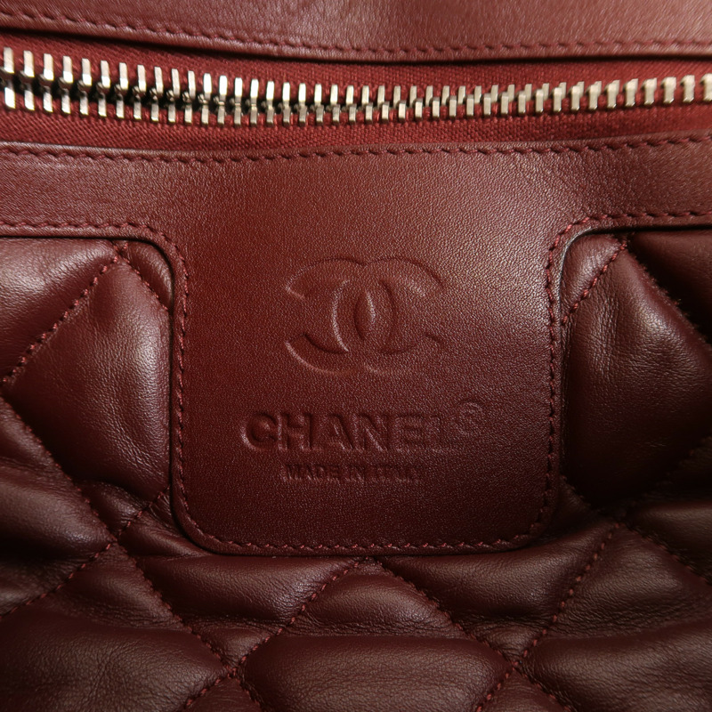 CHANEL 牛皮皮革Coco Cocoon銀扣手挽袋-5