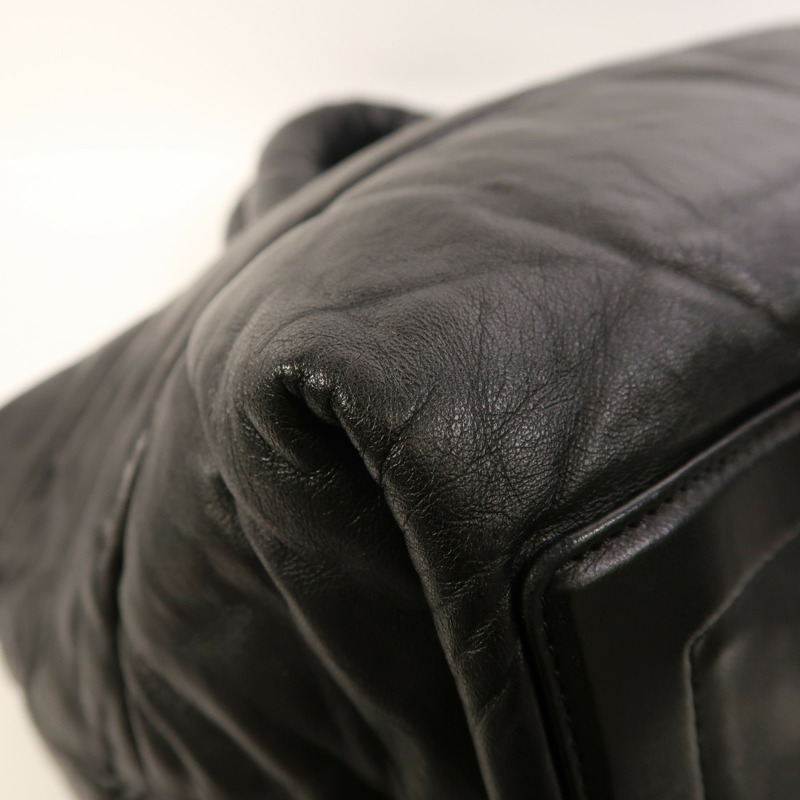 CHANEL 牛皮皮革Coco Cocoon銀扣手挽袋-9