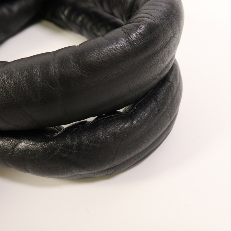 CHANEL 牛皮皮革Coco Cocoon銀扣手挽袋-12