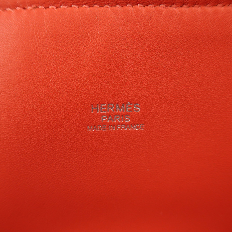 HERMES Clemence皮革Bolide 31銀扣手挽肩背兩用袋Rose Jaipur-5