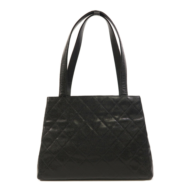 CHANEL 牛皮皮革Vintage Tote Bag金扣肩背袋-1