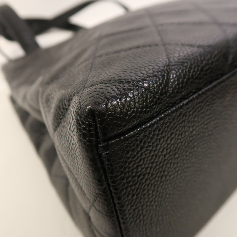 CHANEL 牛皮皮革Vintage Tote Bag金扣肩背袋-13