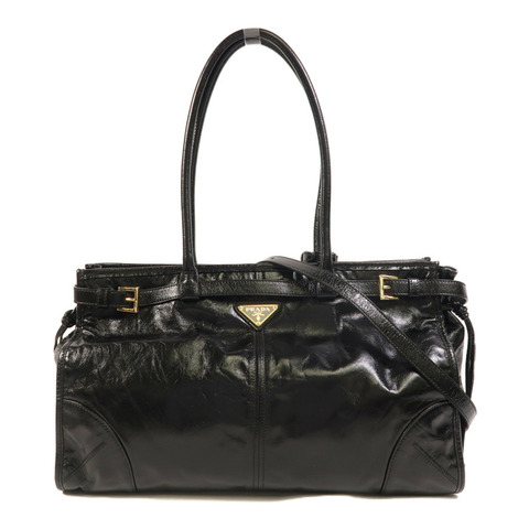 PRADA 牛皮皮革Bonnie Large金扣手挽肩背兩用袋