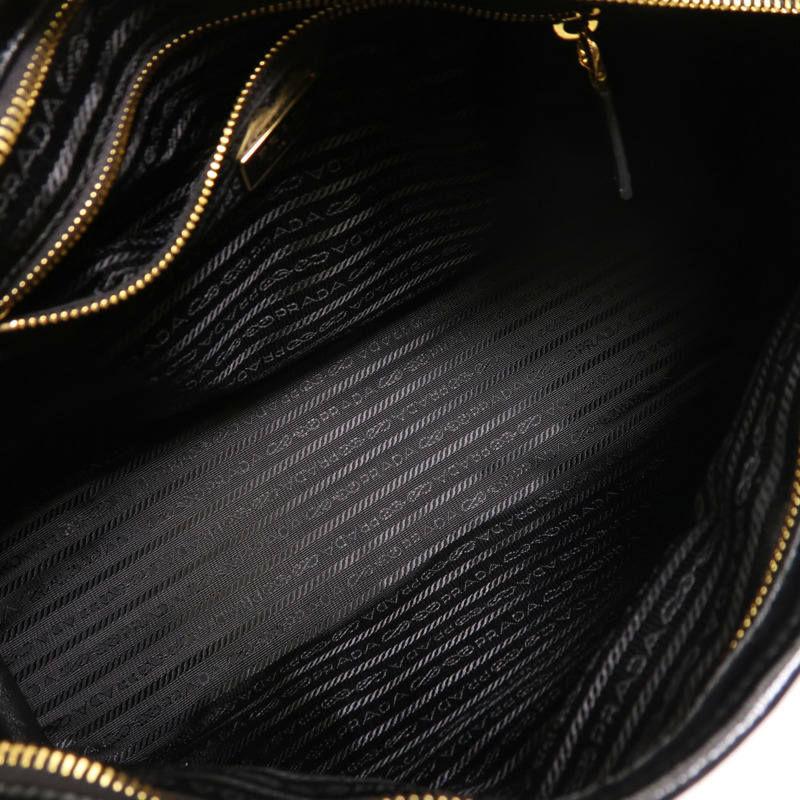 PRADA 牛皮皮革Bonnie Large金扣手挽肩背兩用袋-4