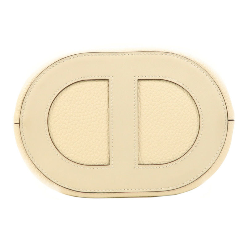 HERMES Clemence皮革In The Loop 18銀扣手挽袋Nata-3
