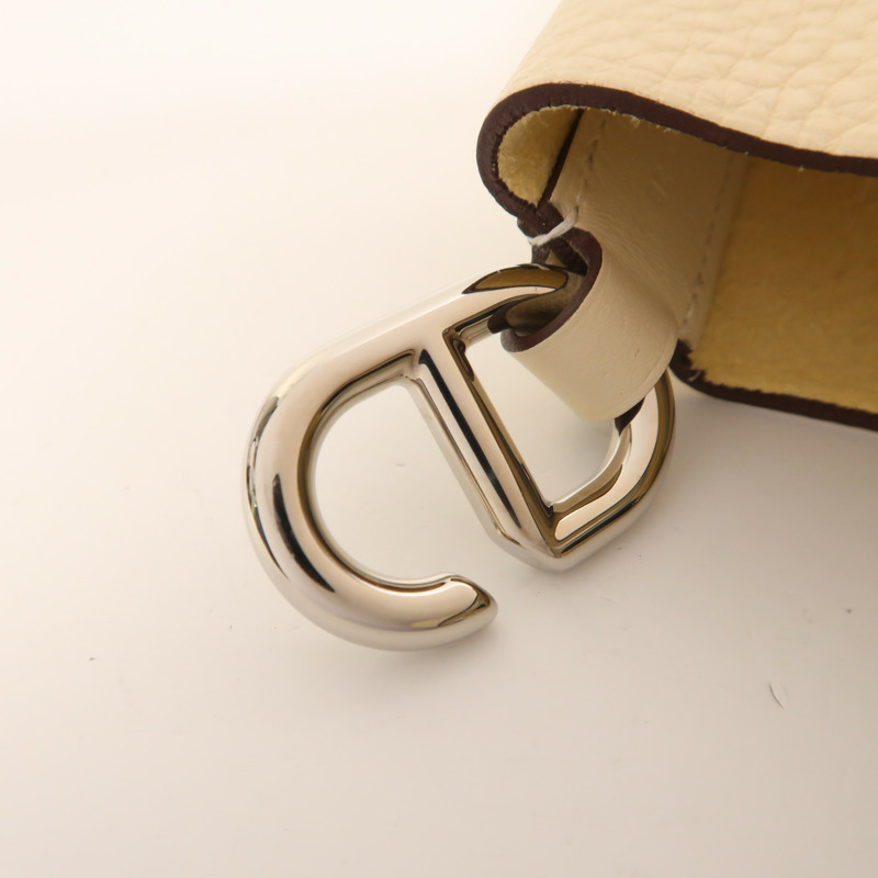 HERMES Clemence皮革In The Loop 18銀扣手挽袋Nata-13