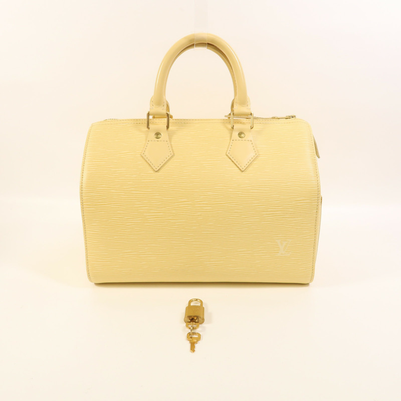 LOUIS VUITTON Epi Speedy 25金扣手挽袋-8
