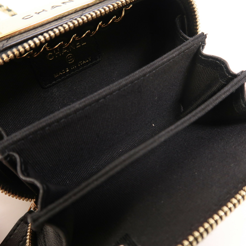 CHANEL 羊皮皮革Chain Shoulder Bag金扣鏈帶肩背袋-4