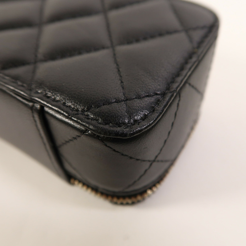 CHANEL 羊皮皮革Chain Shoulder Bag金扣鏈帶肩背袋-12