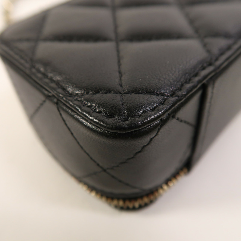 CHANEL 羊皮皮革Chain Shoulder Bag金扣鏈帶肩背袋-13