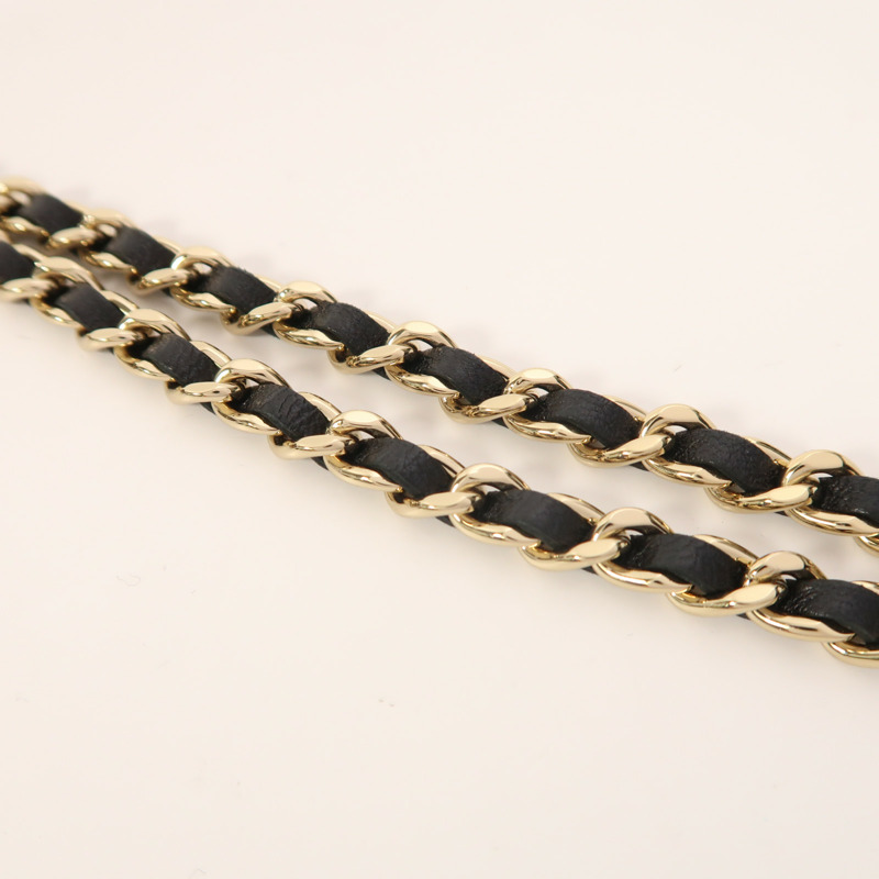 CHANEL 羊皮皮革Chain Shoulder Bag金扣鏈帶肩背袋-15