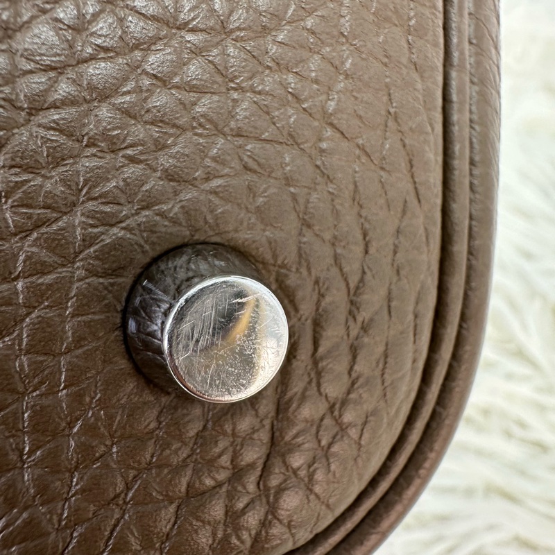 HERMES PICOTIN 22 大象灰銀扣菜籃子 U Stamp-10